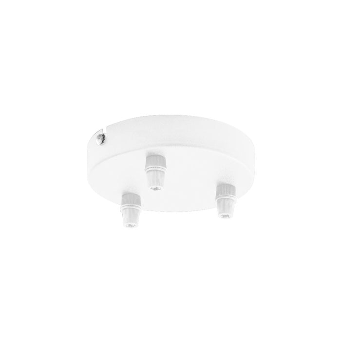 Rosone a Soffitto Multiplo a 3 Fori – Sistema Componibile Ø12cm