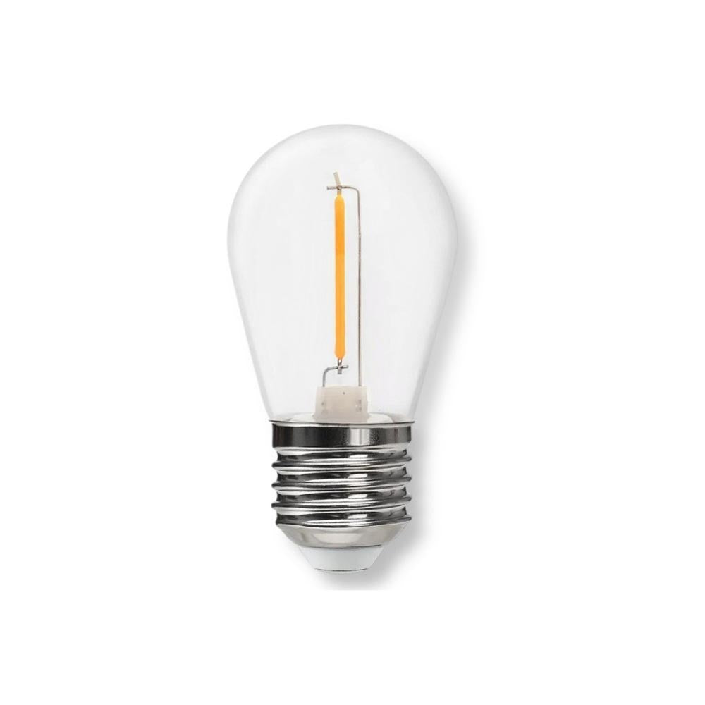 Kit 10 lampadine LED E27 G45 filamento infrangibili luce calda 2700K per catenarie - Diamantlux