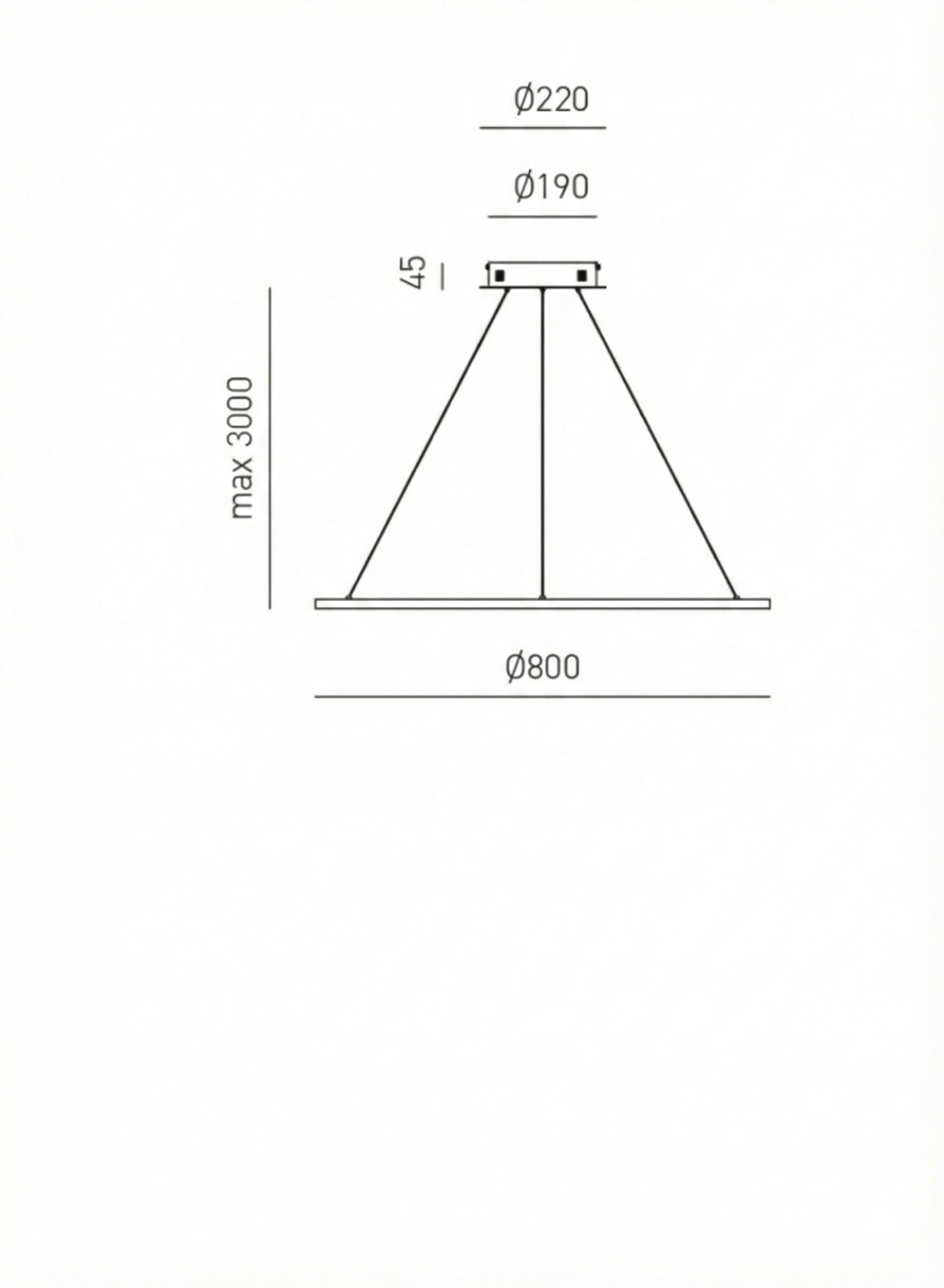 Lampadario Cerchio LED Bianco Ø80 cm Moderno - Favolux Halo SG