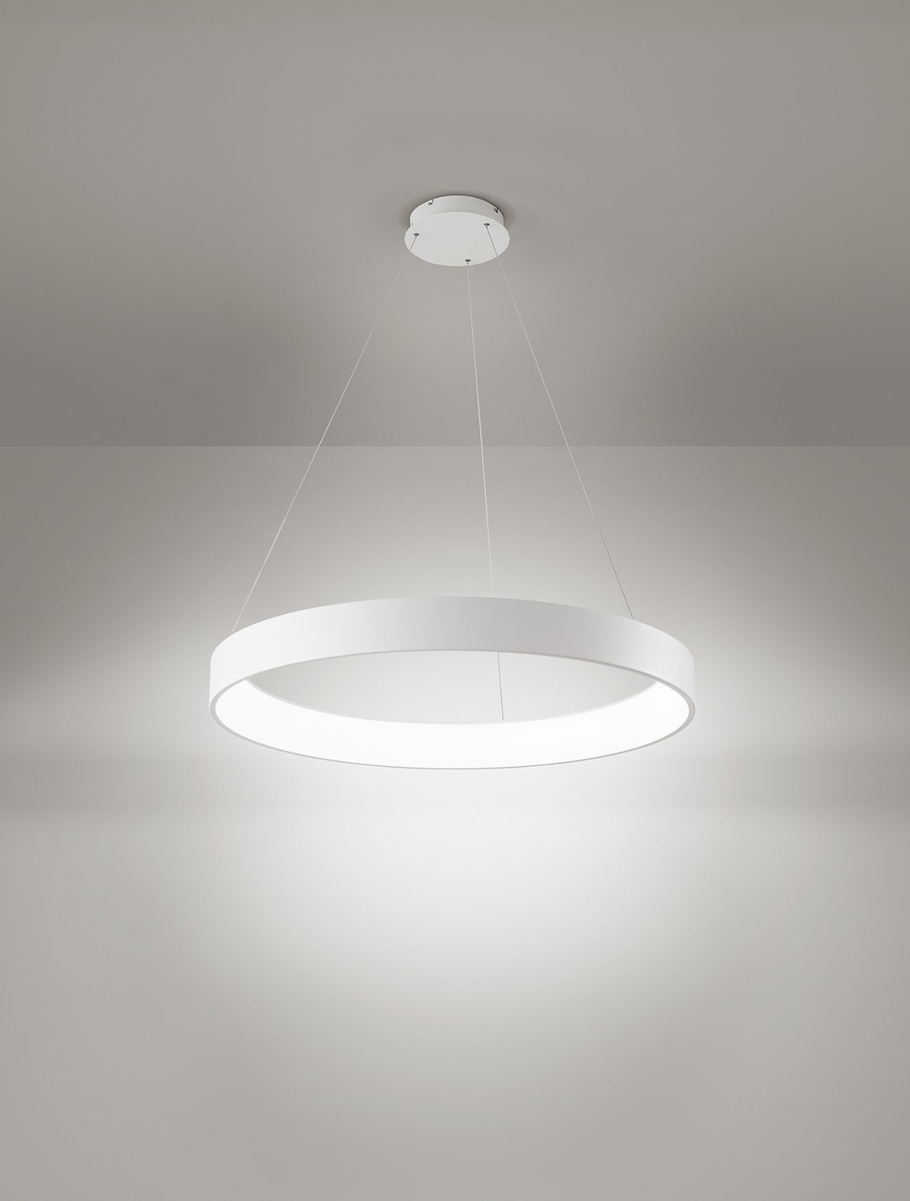 Sospensione Band Diodi XL 2074 Morelight LED 136W Alluminio