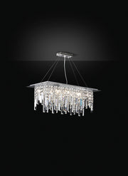Lampada a Sospensione con Cristalli Morelight Frangia Rettangolare Piccola 2194