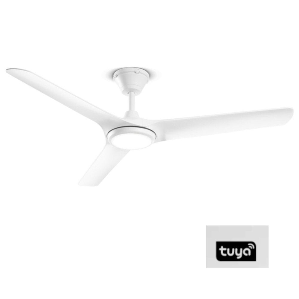 Ventilatore da soffitto Perenz Nova 7194 B CT bianco opaco con luce LED