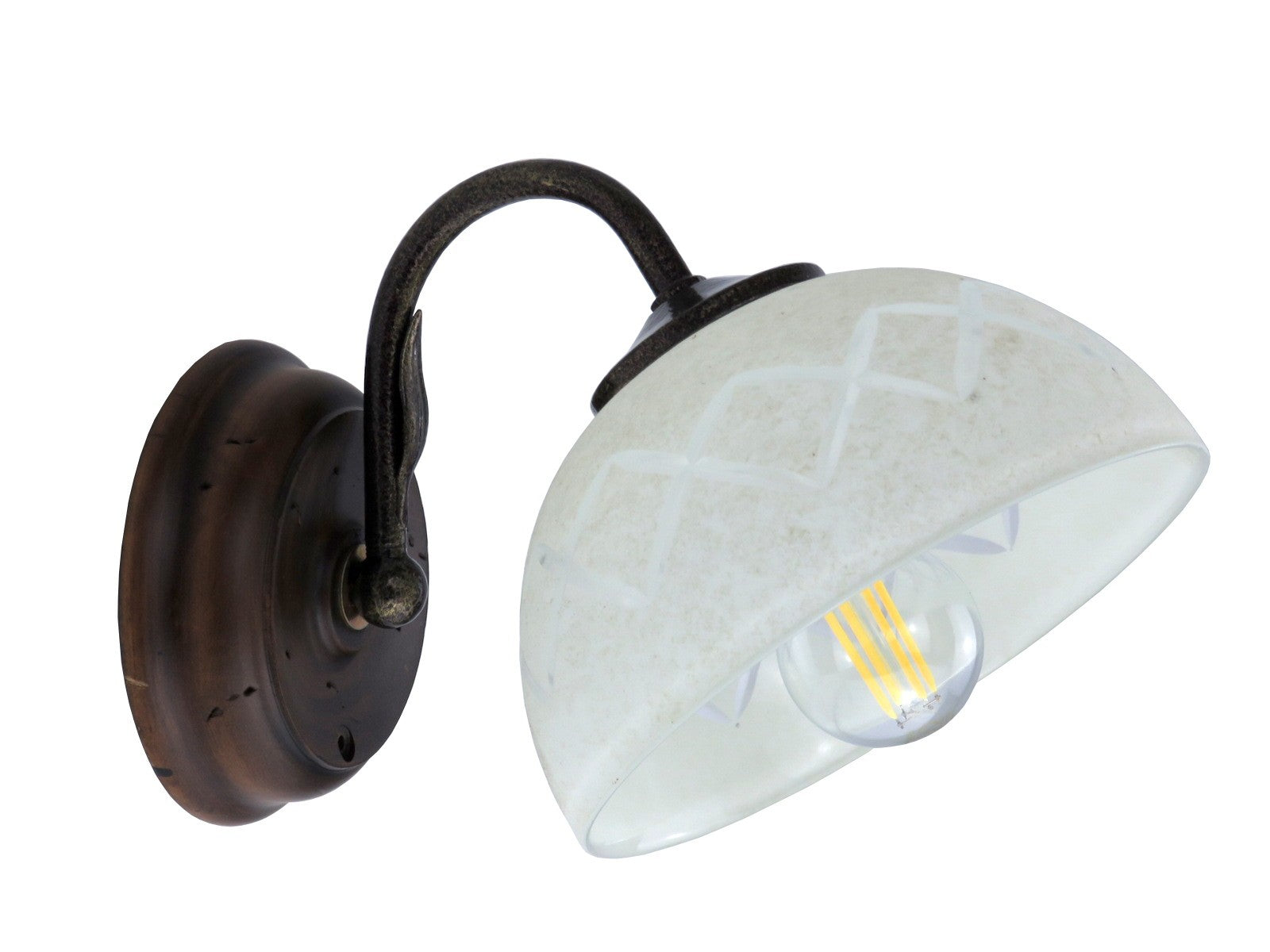 YARA-A Applique legno classico DIAMANTLUX